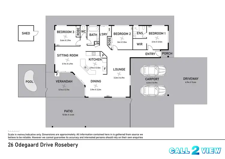 Floorplan of Homely house listing, 26 Odegaard Drive, Rosebery NT 832