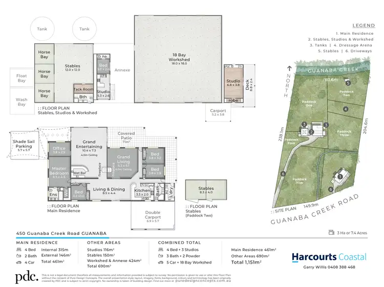 Floorplan of Homely rural property listing, 450 Guanaba Creek Road, Guanaba QLD 4210