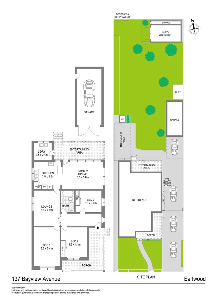 Floorplan of Homely house listing, 137 Bayview Avenue, Earlwood NSW 2206