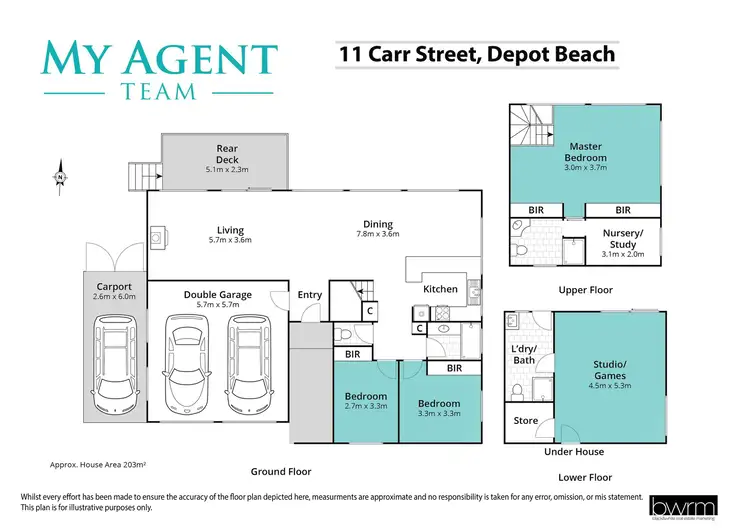 Floorplan of Homely house listing, 11 Carr Street, Depot Beach NSW 2536