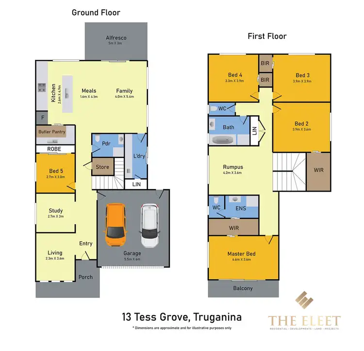 Floorplan of Homely house listing, 13 Tess Grove, Truganina VIC 3029