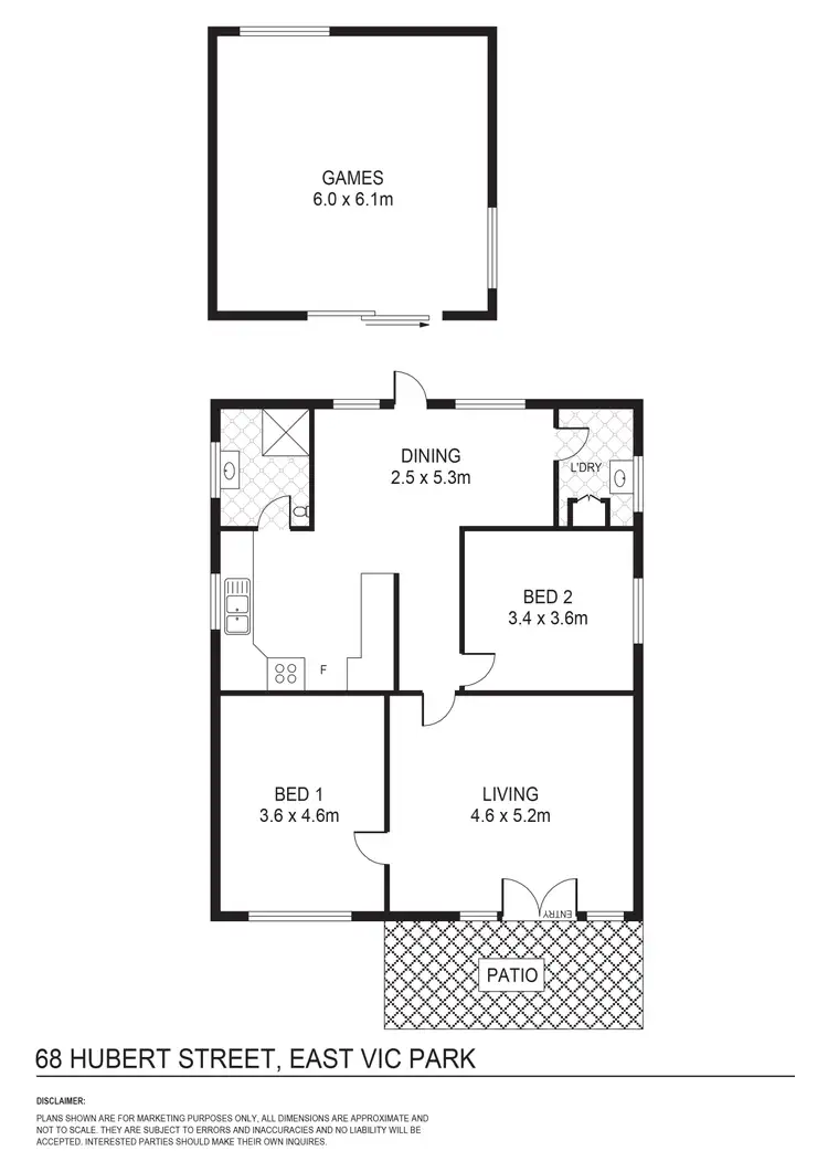 Floorplan of Homely house listing, 68 Hubert Street, East Victoria Park WA 6101