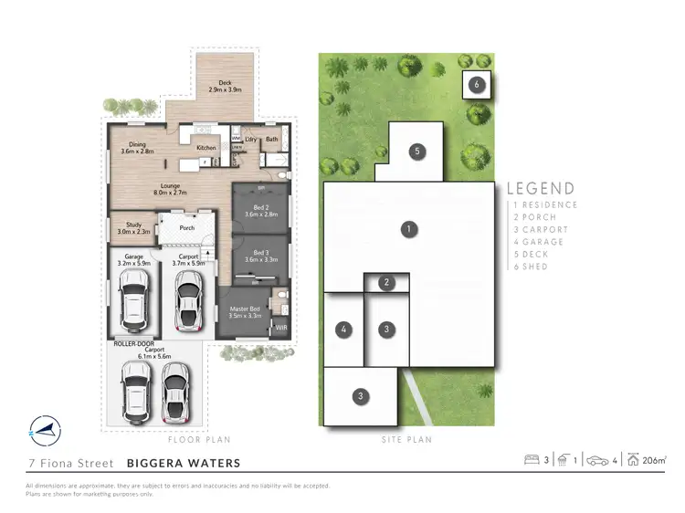 Floorplan of Homely house listing, 7 Fiona Street, Biggera Waters QLD 4216