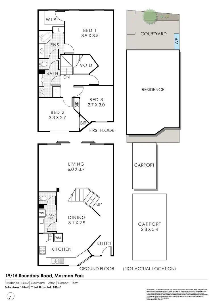 Floorplan of Homely townhouse listing, 19/15 Boundary Road, Mosman Park WA 6012