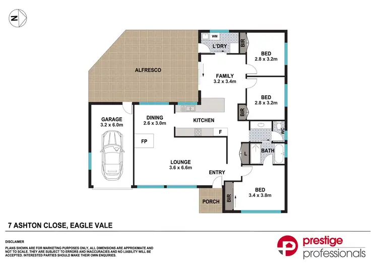 Floorplan of Homely house listing, 7 Ashton Close, Eagle Vale NSW 2558