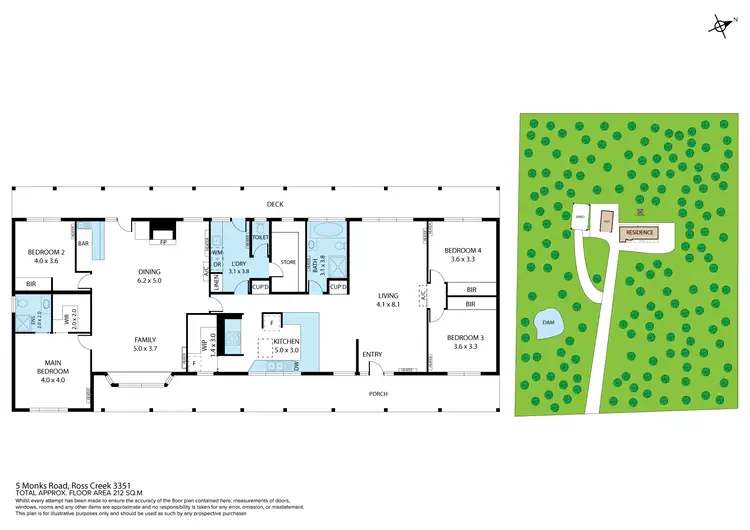 Floorplan of Homely house listing, 5 Monks Road, Ross Creek VIC 3351