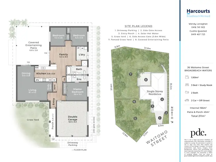 Floorplan of Homely house listing, 36 Waitomo Street, Broadbeach Waters QLD 4218