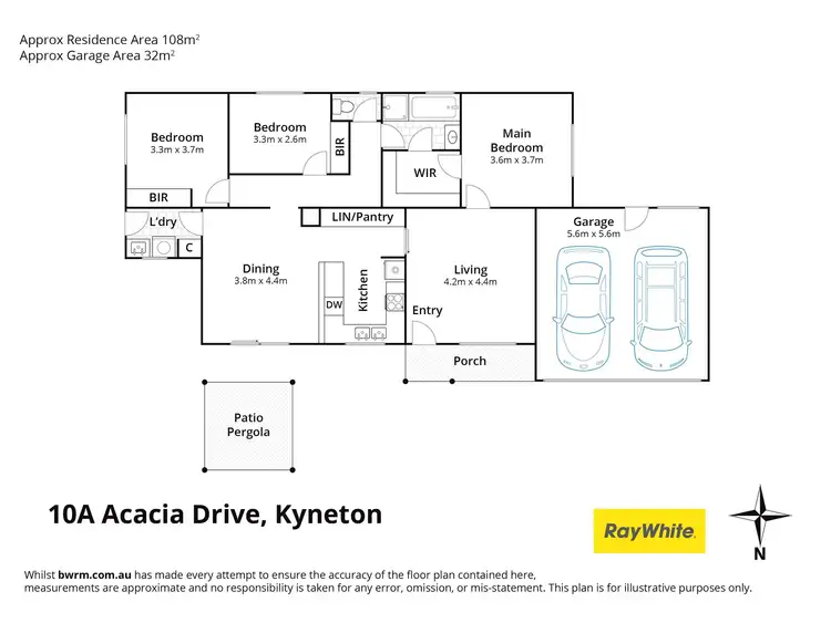 Floorplan of Homely house listing, 10A Acacia Drive, Kyneton VIC 3444