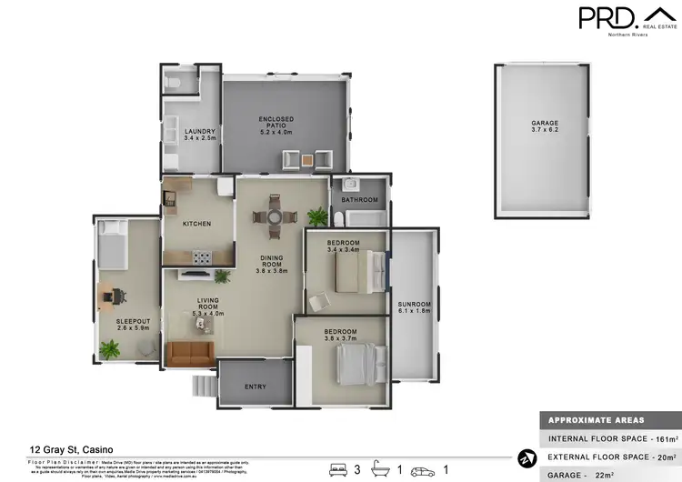 Floorplan of Homely house listing, 12 Gray Street, Casino NSW 2470