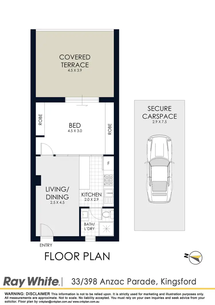Floorplan of Homely apartment listing, 33/398-402 Anzac Parade, Kingsford NSW 2032