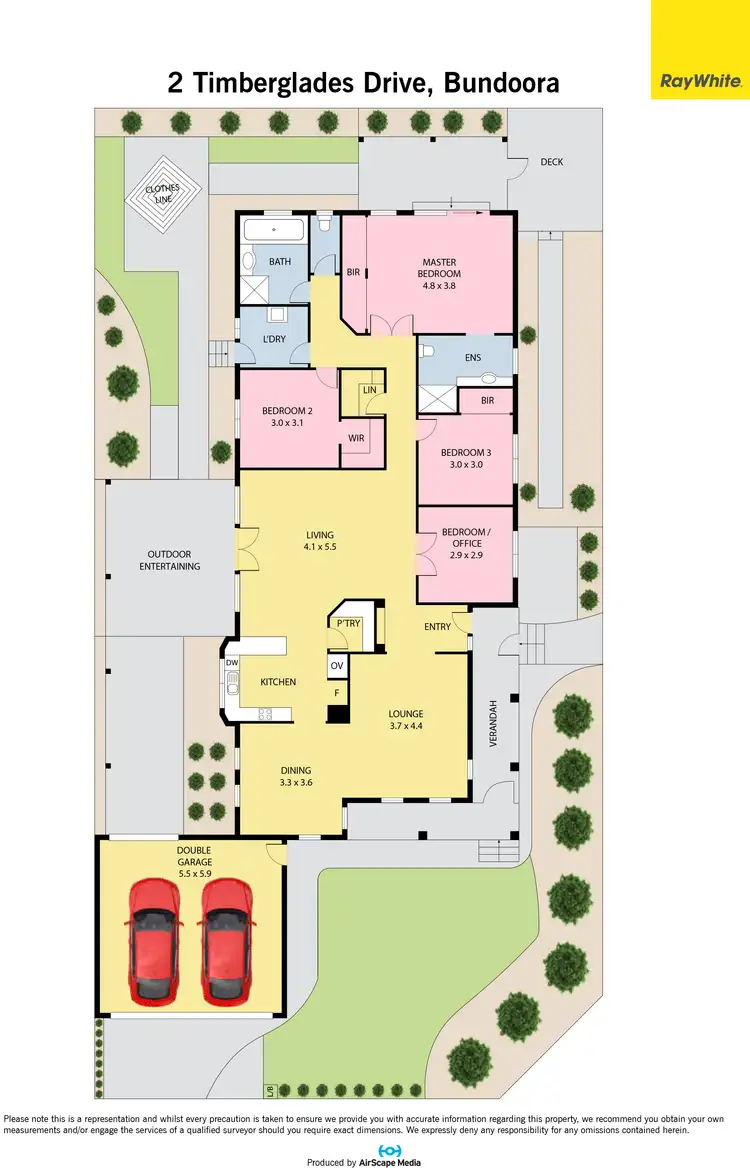 Floorplan of Homely house listing, 2 Timberglades Drive, Bundoora VIC 3083
