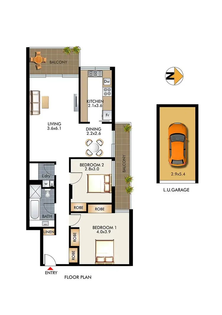 Floorplan of Homely apartment listing, 37/40 Penkivil Street, Bondi NSW 2026