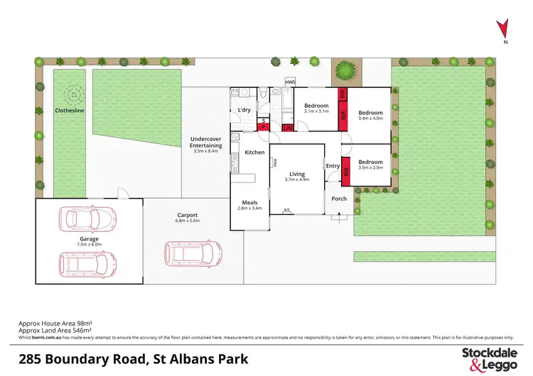 Floorplan of Homely house listing, 285 Boundary Road, St Albans Park VIC 3219