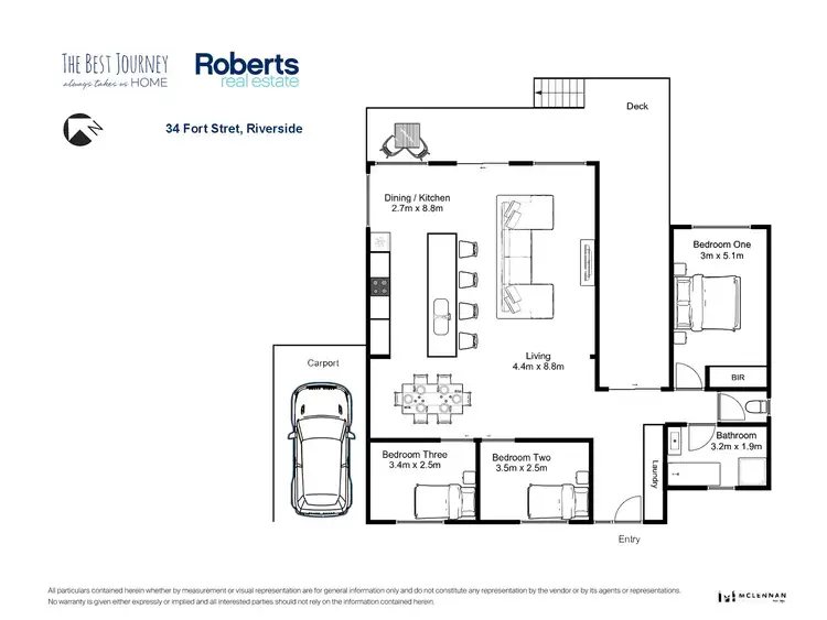 Floorplan of Homely house listing, 34 Fort Street, Riverside TAS 7250