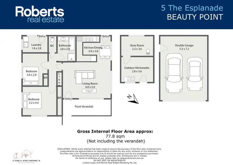Floorplan of Homely house listing, 5 Esplanade, Beauty Point TAS 7270