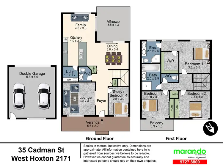 Floorplan of Homely house listing, 35 Cadman Avenue, West Hoxton NSW 2171