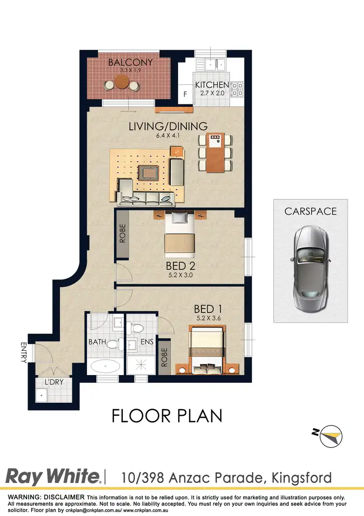 Floorplan of Homely apartment listing, 10/398 Anzac Parade, Kingsford NSW 2032