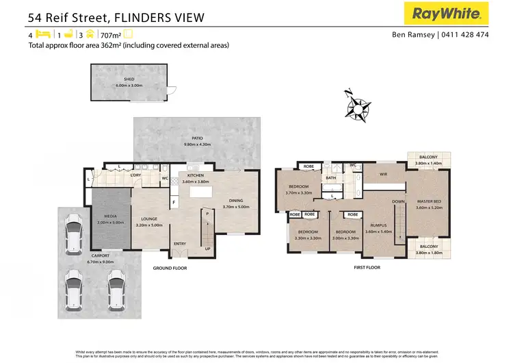 Floorplan of Homely house listing, 54 Reif Street, Flinders View QLD 4305