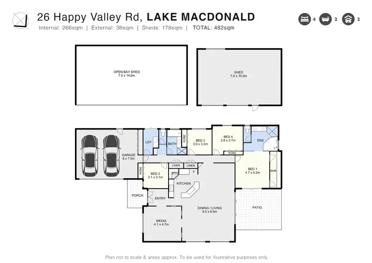 Floorplan of Homely house listing, 26 Happy Valley Road, Lake Macdonald QLD 4563