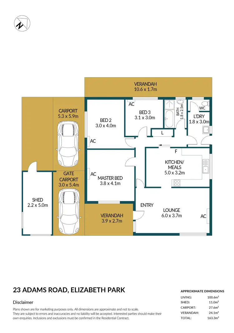 Floorplan of Homely house listing, 23 Adams Road, Elizabeth Park SA 5113