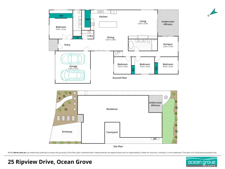 Floorplan of Homely house listing, 25 Ripview Drive, Ocean Grove VIC 3226