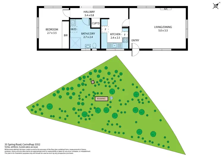 Floorplan of Homely house listing, 35 Spring Road, Corindhap VIC 3352