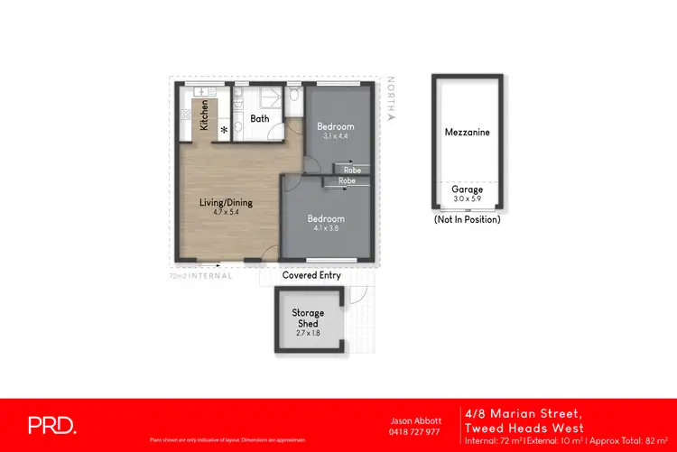 Floorplan of Homely unit listing, 4/8 Marian Street, Tweed Heads West NSW 2485
