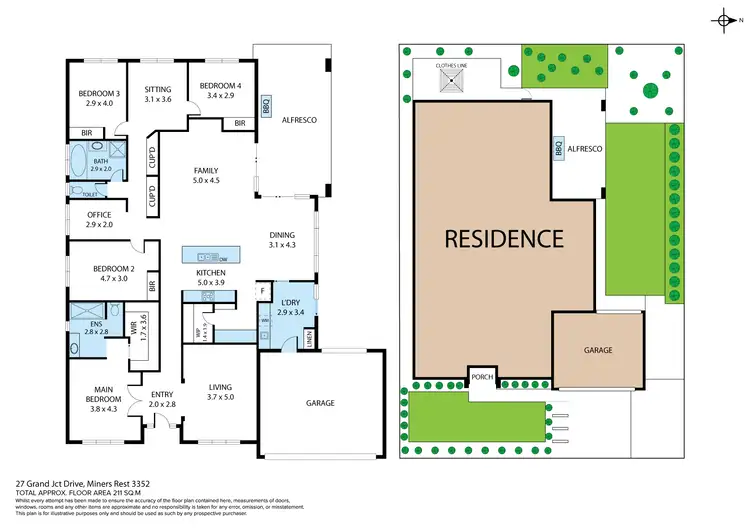 Floorplan of Homely house listing, 27 Grand Junction Drive, Miners Rest VIC 3352