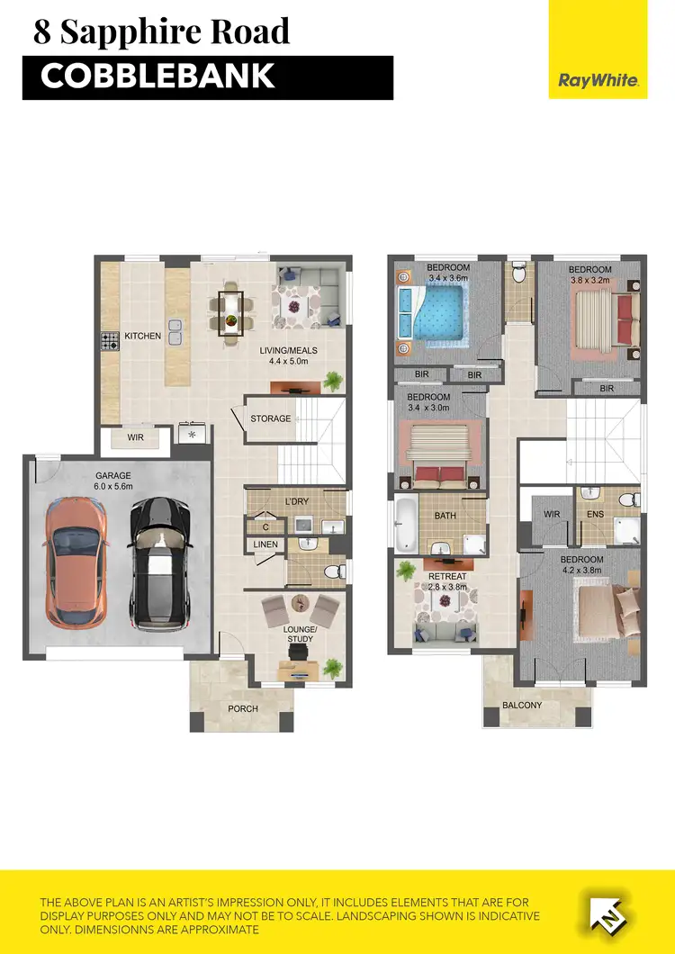 Floorplan of Homely house listing, 8 Sapphire Road, Cobblebank VIC 3338