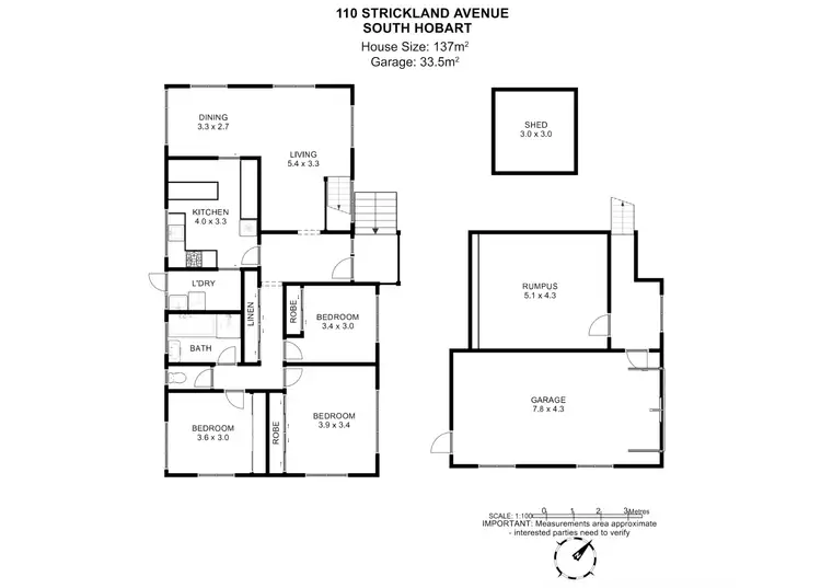 Floorplan of Homely house listing, 110 Strickland Avenue, South Hobart TAS 7004