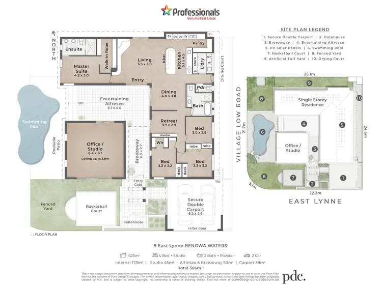 Floorplan of Homely house listing, 9 East Lynne, Benowa Waters QLD 4217