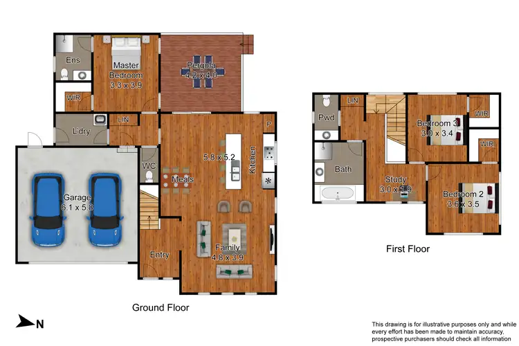 Floorplan of Homely house listing, 19 Epsilon Way, Lynbrook VIC 3975