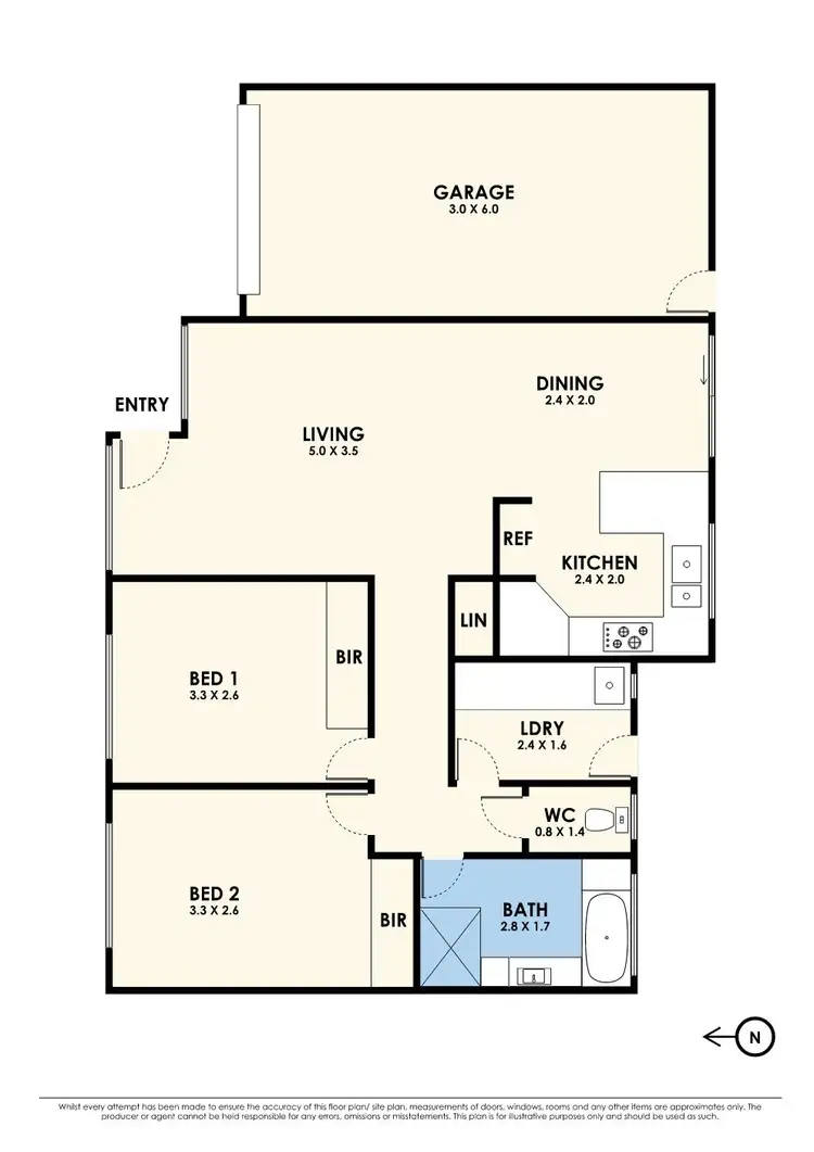 Floorplan of Homely house listing, 1A Addison Place, Seabrook VIC 3028