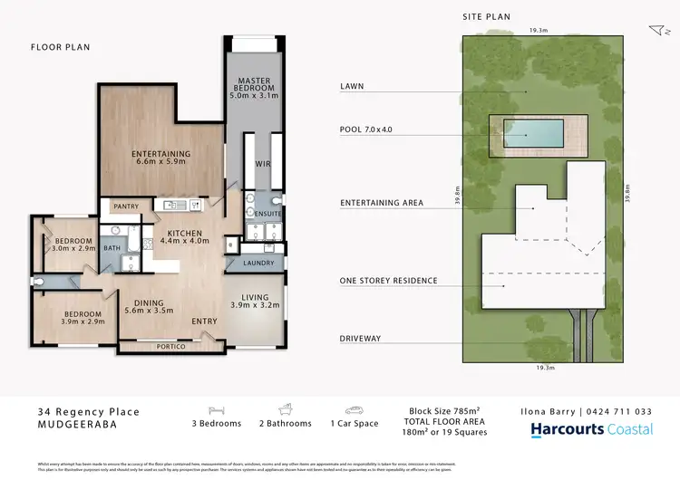 Floorplan of Homely house listing, 34 Regency Place, Mudgeeraba QLD 4213