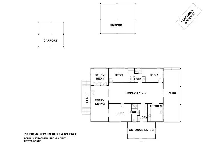 Floorplan of Homely house listing, 25 Hickory Road, Cow Bay, Daintree QLD 4873