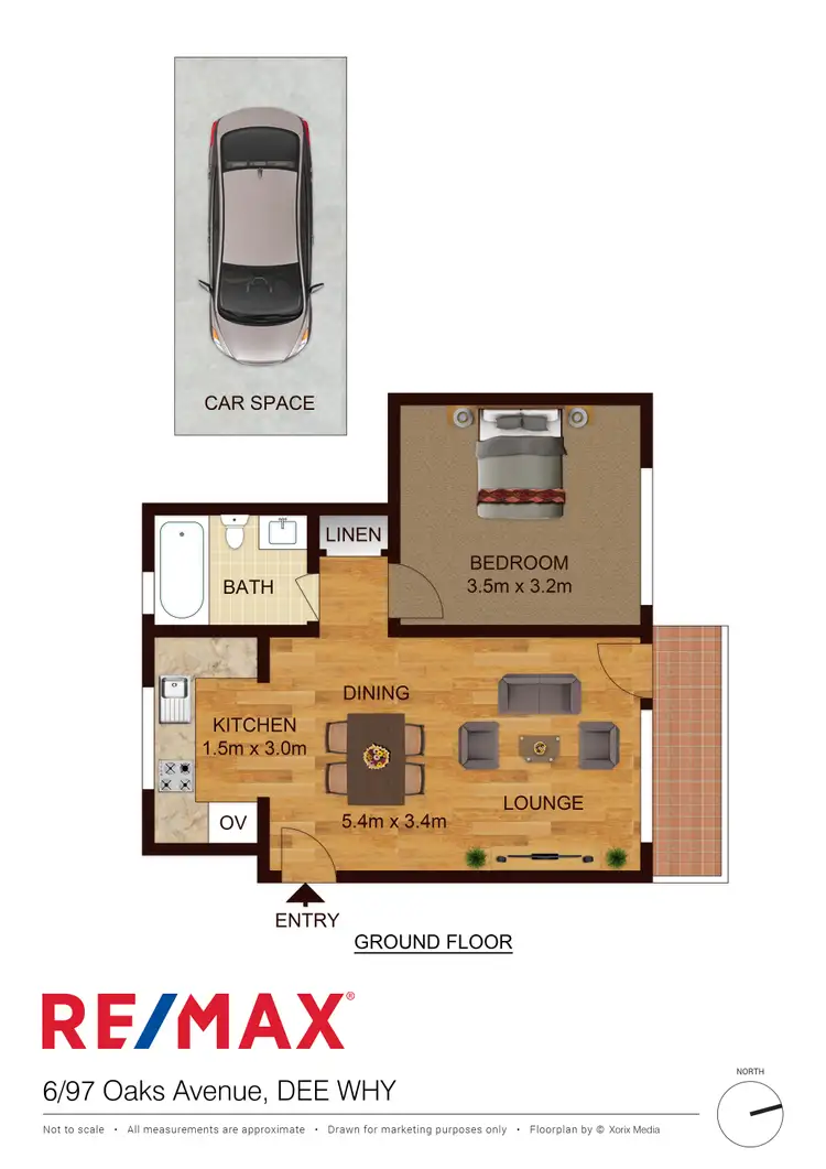 Floorplan of Homely unit listing, 6/97-99 Oaks Avenue, Dee Why NSW 2099