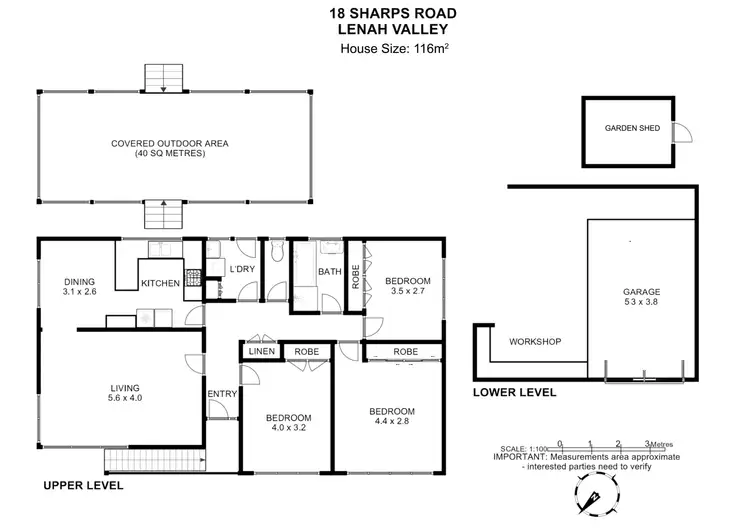 Floorplan of Homely house listing, 18 Sharps Road, Lenah Valley TAS 7008