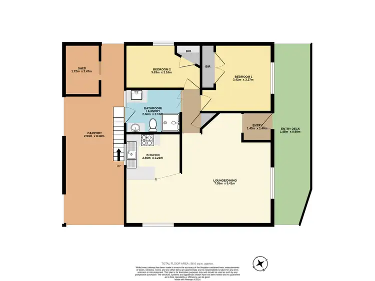 Floorplan of Homely villa listing, 44 Melaleuca Crescent, Kanahooka NSW 2530