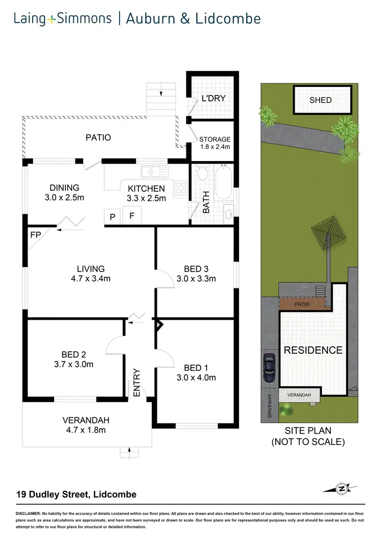 Floorplan of Homely house listing, 19 Dudley Street, Lidcombe NSW 2141