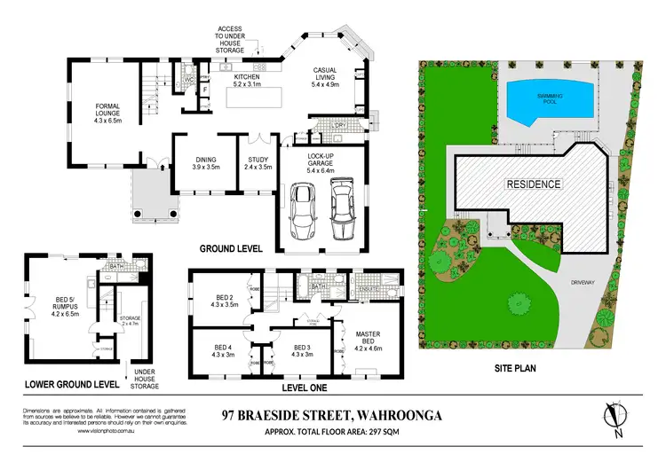 Floorplan of Homely house listing, 97 Braeside Street, Wahroonga NSW 2076