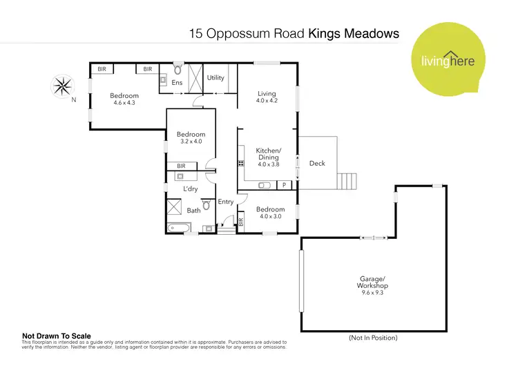 Floorplan of Homely house listing, 15 Opossum Road, Kings Meadows TAS 7249