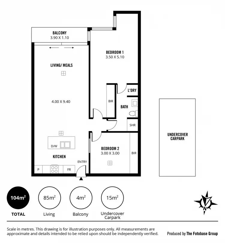 Floorplan of Homely apartment listing, 72/4-8 Charles Street, Adelaide SA 5000