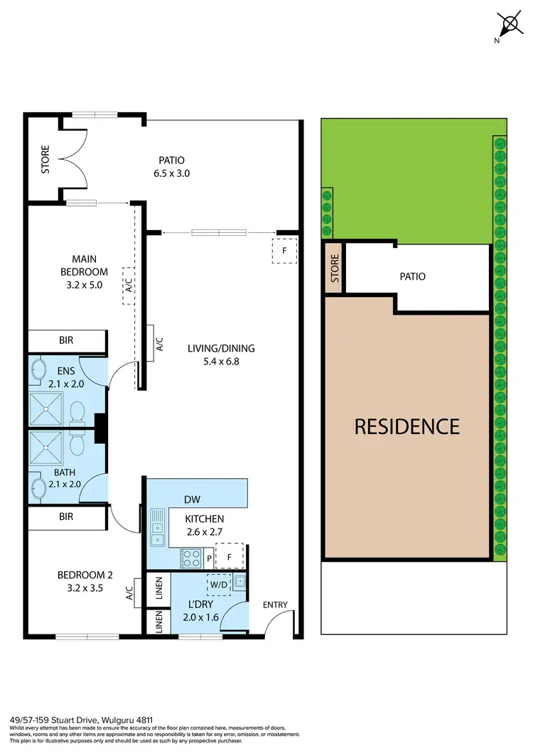 Floorplan of Homely unit listing, 49/155-159 Stuart Drive, Wulguru QLD 4811