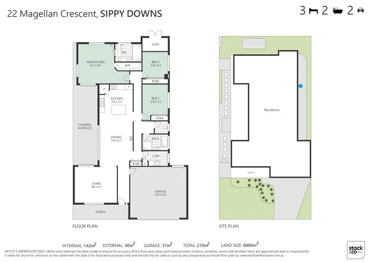 Floorplan of Homely house listing, 22 Magellan Crescent, Sippy Downs QLD 4556