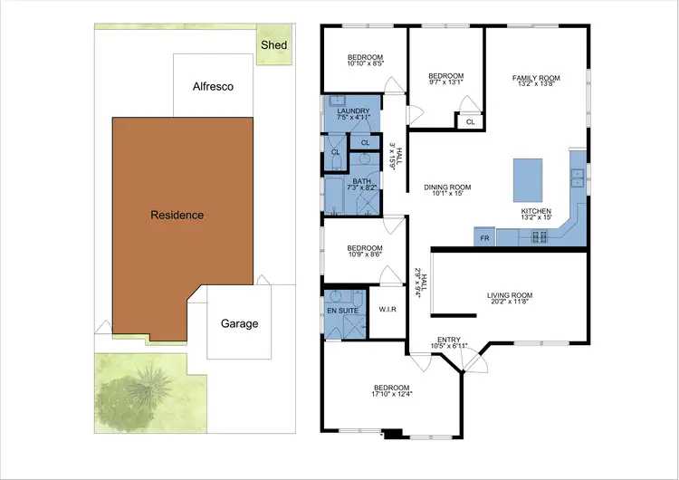 Floorplan of Homely house listing, 17 Peran Street, Bennett Springs WA 6063