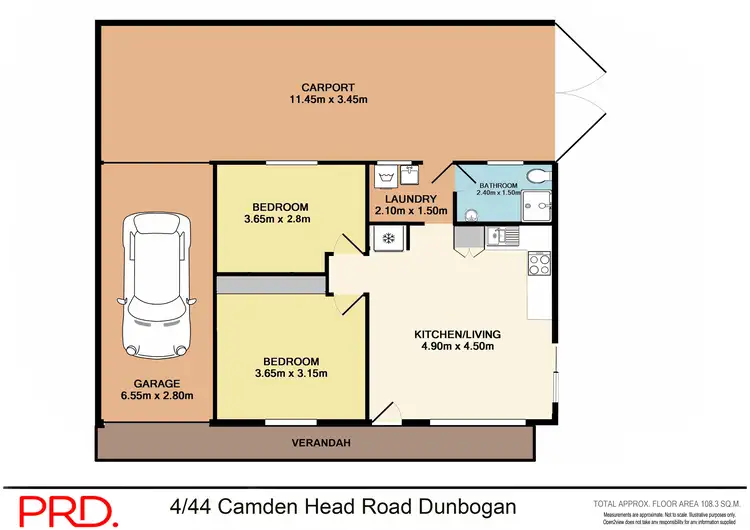 Floorplan of Homely villa listing, 4/44 Camden Head Road, Dunbogan NSW 2443