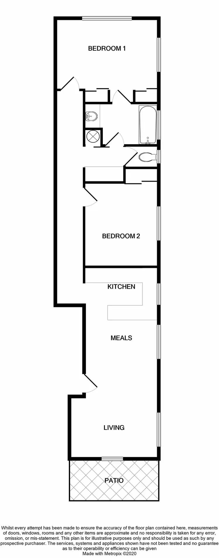 Floorplan of Homely unit listing, 2/29 Quinn Street, Rosslea QLD 4812