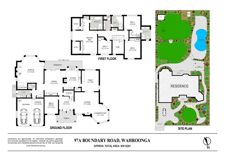 Floorplan of Homely house listing, 97A Boundary Road, Wahroonga NSW 2076