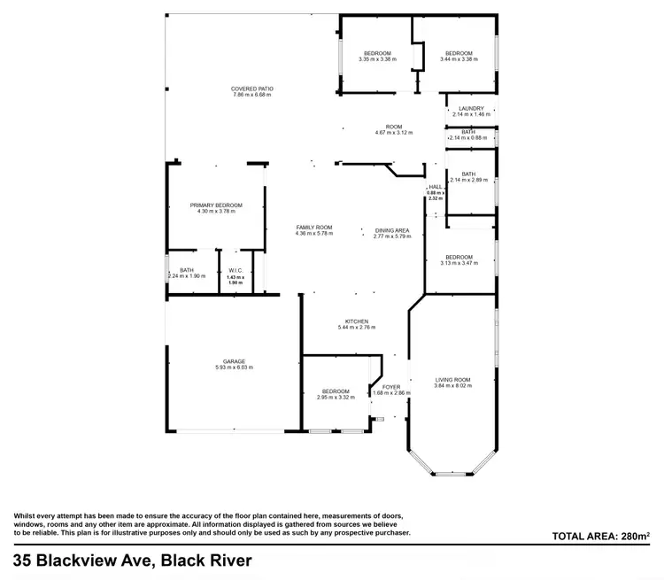 Floorplan of Homely house listing, 35 Blackview Avenue, Black River QLD 4818