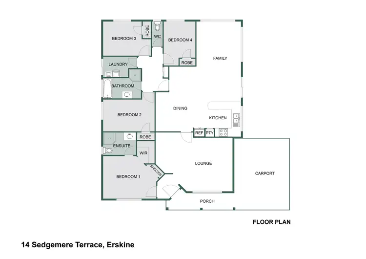 Floorplan of Homely house listing, 14 Sedgemere Terrace, Erskine WA 6210